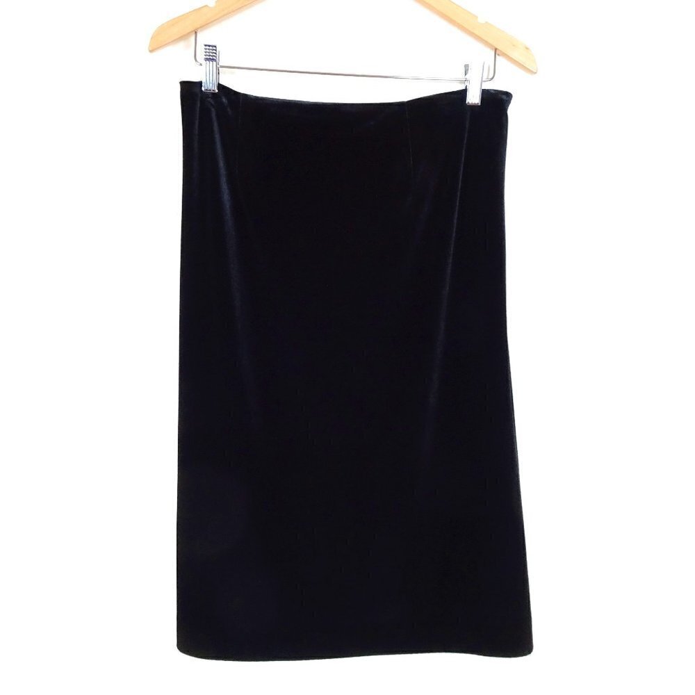 Alex Marie Velvet Pencil Skirt Women's Size 8 Black Evening Dressy